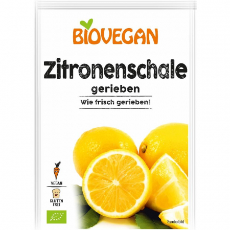 Condimente, seminte si fructe uscate - Coaja de lamaie rasa FARA GLUTEN bio, 9g, Biovegan