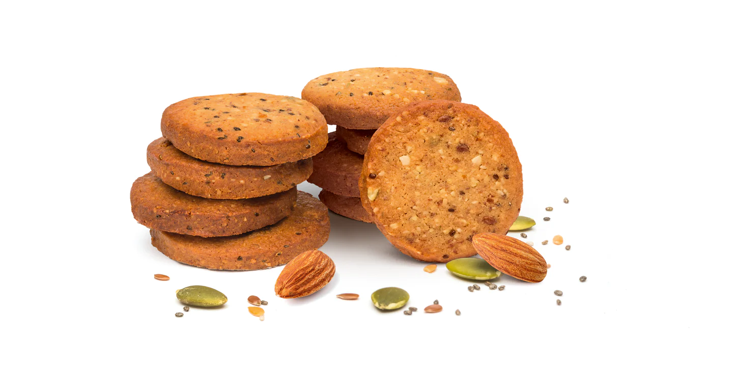 Cookies cu migdale, seminte de dovleac, chia si in, vegan, fara gluten, The Beginnings, 80 g [1]