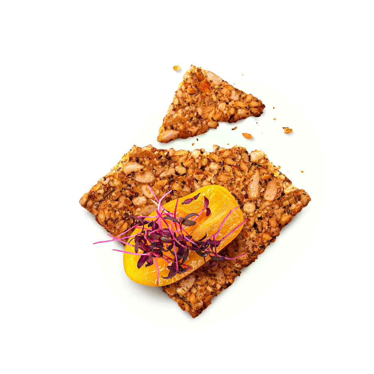 Crackers cu migdale, raw, vegan, fara gluten, The Beginnings, 80 g [1]