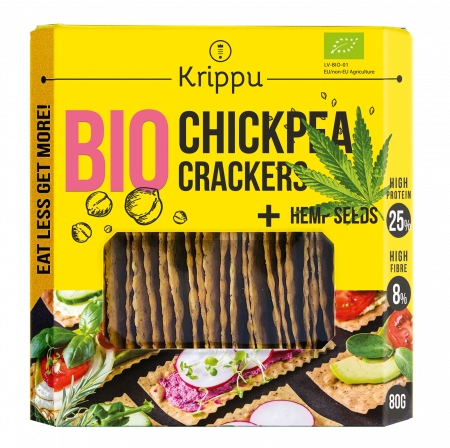 Alimente vegane - crackers fara gluten cu canepa