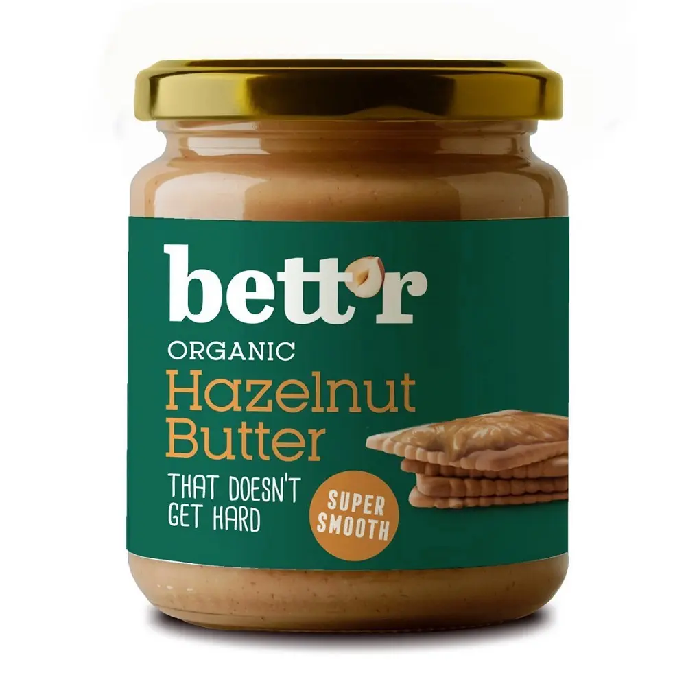 Alimente vegane - Crema fina de alune de padure, Bett'r, Bio, 250g