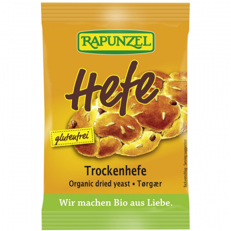 Condimente, seminte si fructe uscate - Drojdie uscata, fara gluten, bio, Rapunzel, 9 g