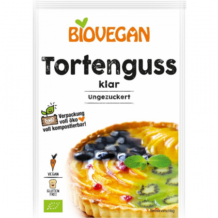 Alimente vegane - Gelatina vegana incolora FARA GLUTEN bio Biovegan, 2x6g