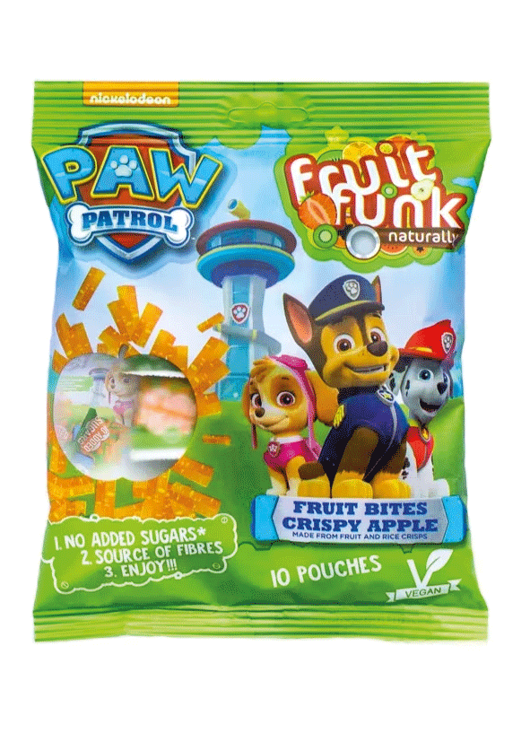 Alimente - Gustare de fructe - Paw Patrol, vegan, fara zahar 10x10g