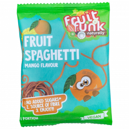 Produse pentru copii - Mini spaghete din fructe cu mango, vegan, 20 g