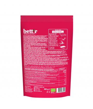 Mix pentru brownie fara gluten, vegan, bio, Bett'r, 400g [1]