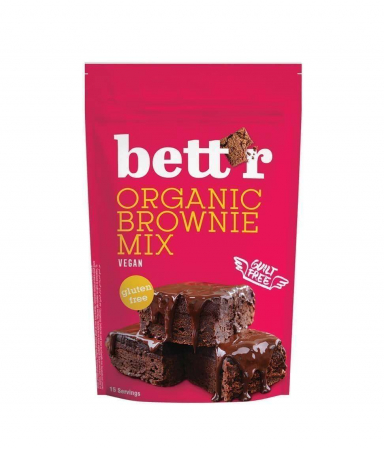 Alimente fara zahar - Mix pentru brownie fara gluten, vegan, bio, Bett'r, 400g