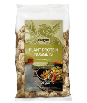 Alimente vegane - Nuggets proteici din plante, 150 g, bio, vegan, Dragon Superfoods