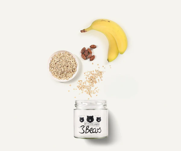 Overnight Oats Porridge banane, 400 g, vegan, fara zahar [1]