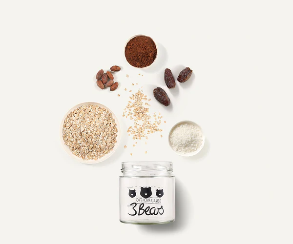 Overnight Oats Porridge cacao, 400 g, vegan, fara zahar [1]