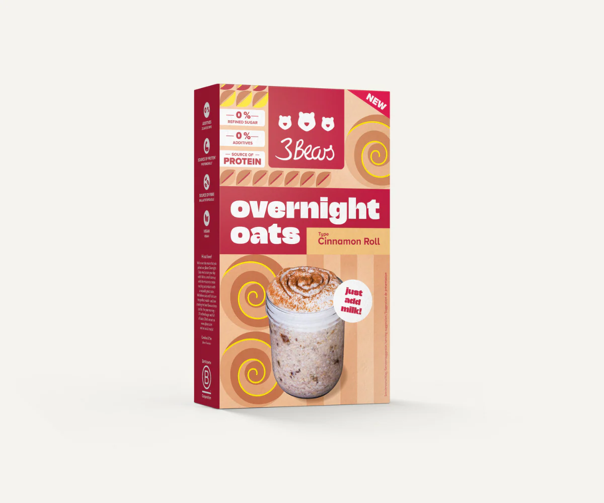 Alimente - Overnight Oats Porridge scortisoara, 400 g, vegan, fara zahar