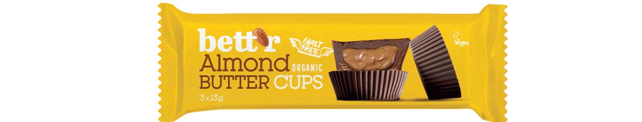 Alimente vegane - Praline cu unt de migdale, bio, vegan, 3x13 g