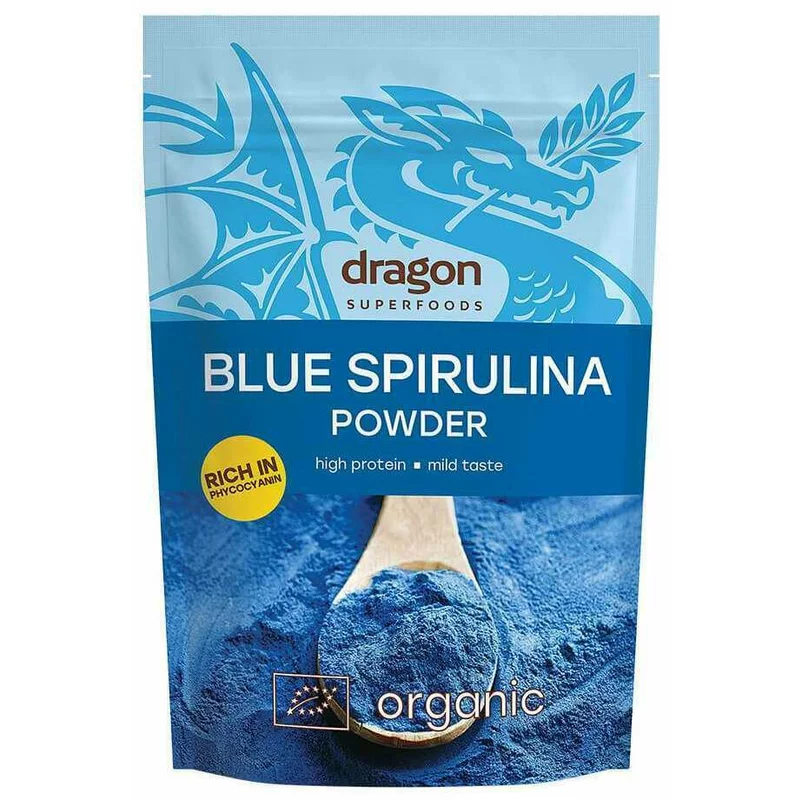 Superalimente si pudre bio - Pudra de Blue Spirulina, bio, vegan, 75g
