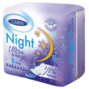 Absorbante, Carin, Night, 8 bucati [1]