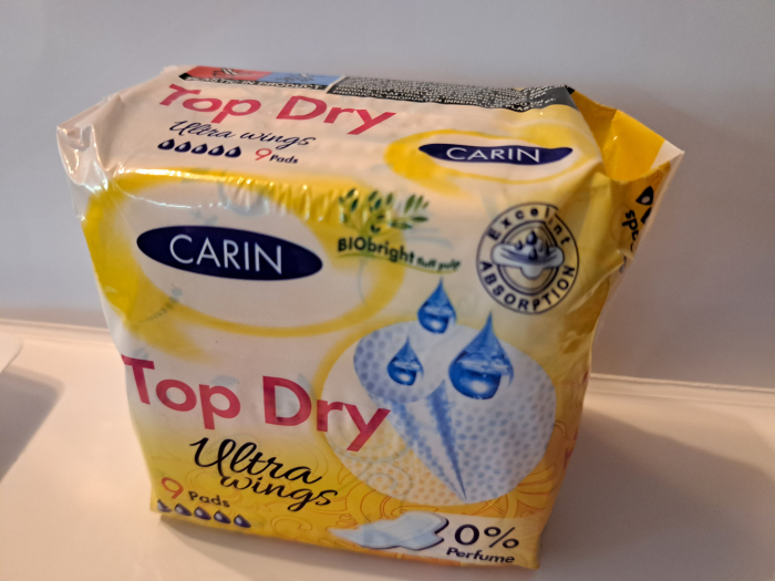 Absorbante, Carin, Top Dry, Ultra Wings, 9 bucati [2]