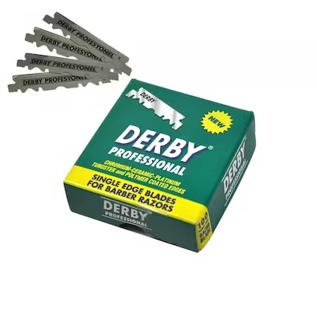 Lame de ras, Derby, Professional, Single Edge Blades, 100 lame / set [2]