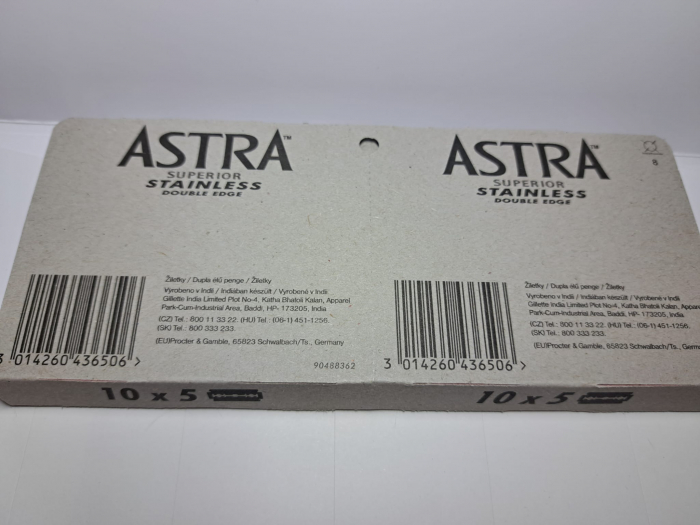 Rezerve lame de ras Astra Superior, 10 pach/set, 50 lame [3]