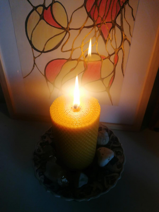 Lumanare ambientala rulata [6]