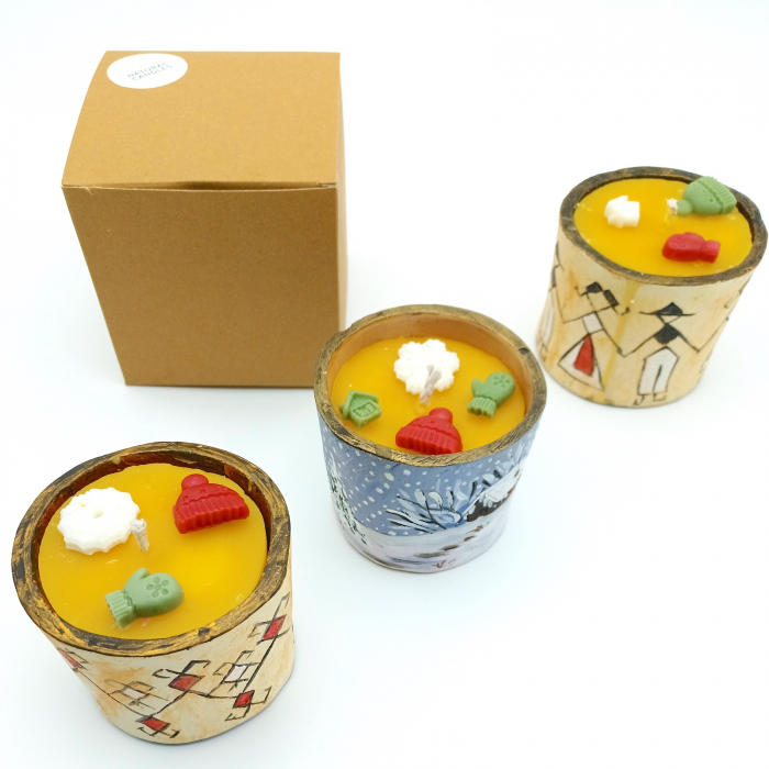 Lumanare vas ceramic - motive traditionale [4]