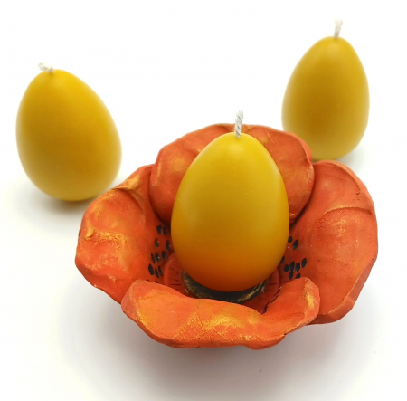 Lumânări cu suport ceramic - Lumanari ou in mac
