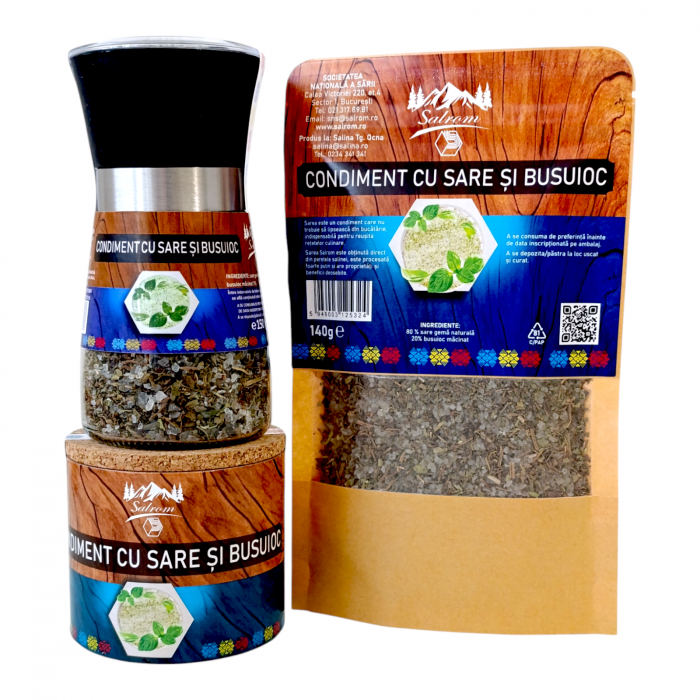 Busuioc si sare naturala - amestec condimente [3]