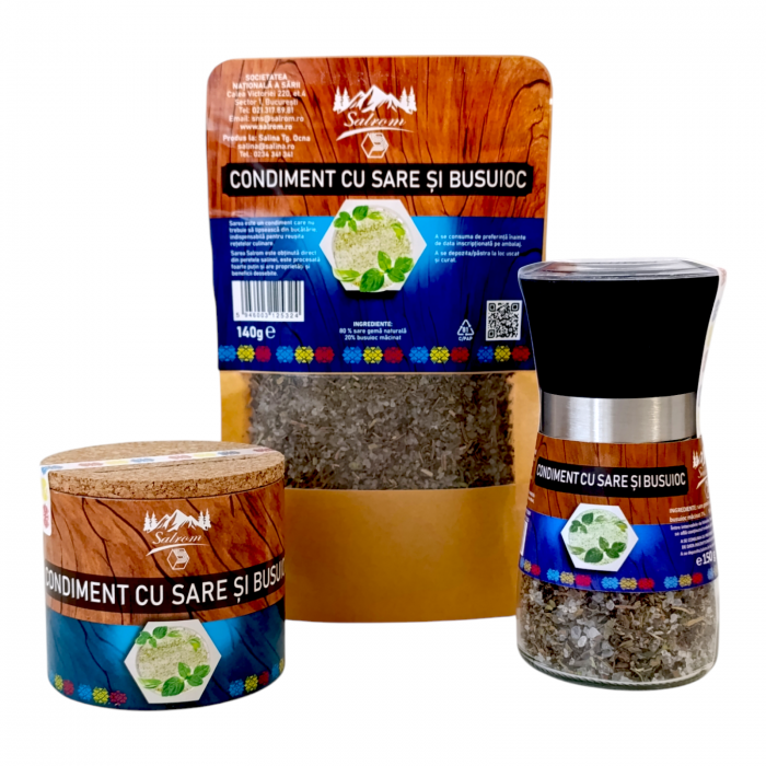 Busuioc si sare naturala - amestec condimente [2]