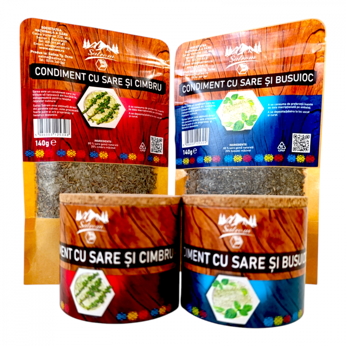 Cimbru si Busuioc - condimente cu sare pentru friptura si salata [2]