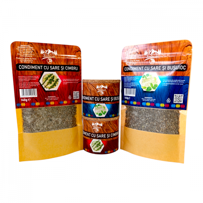 Cimbru si Busuioc - condimente cu sare pentru friptura si salata [3]