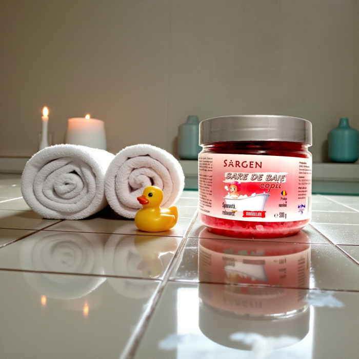Sare baie pentru copii relaxanta spumanta MANDELINE 500g [2]