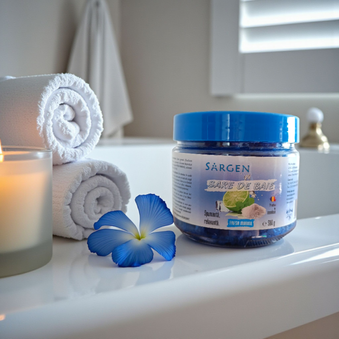 Sare baie Sargen relaxanta parfum FRESH MARINE 500g [3]