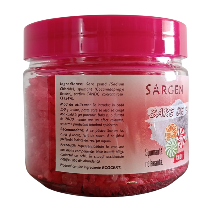 Sare de baie spumanta Sargen, parfumata CANDY 500g [4]