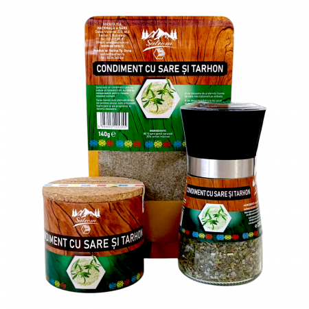 Pachete condimente - Tarhon si sare naturala - amestec pentru ciorbe si afumaturi