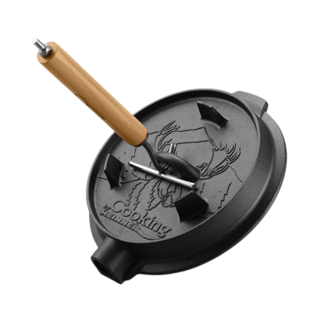 Ceaun din fonta pura cu capac 25cm 3.7l Cooking [2]