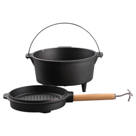 Ceaun din fonta pura cu capac 25cm 3.7l Cooking [1]