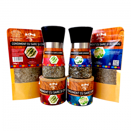 Cimbru si Busuioc - mix 6 condimente cu sare naturala netratata din salina [1]