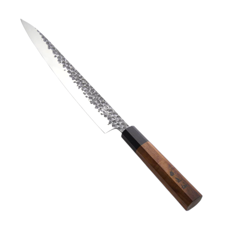 Tocatoare si cutite - Cutit SASHIMI inox hammer 24 cm maner abanos - Samurai