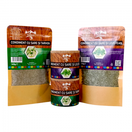 Pachet Leustean si Tarhon - condimente cu sare pentru ciorbe  si afumaturi [2]