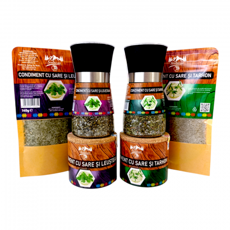 Pachete condimente - Mix Leustean si Tarhon - condimente naturale cu sare