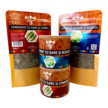 Pachete condimente - Cimbru si Busuioc - condimente cu sare pentru friptura si salata