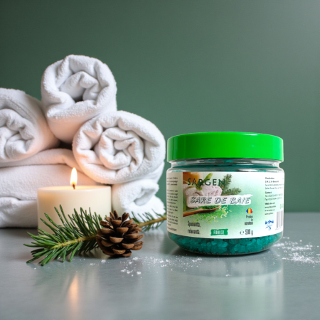 Sare baie spumanta Sargen, parfum FOREST 500g [3]