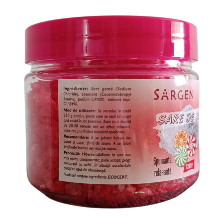 Sare de baie spumanta Sargen, parfumata CANDY 500g [3]