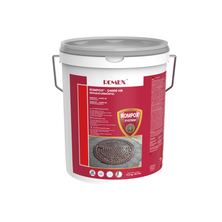 Mortar reparatii beton si asfalt - Rompox® D4000HR 17.5 kg - culoare GRI BETON