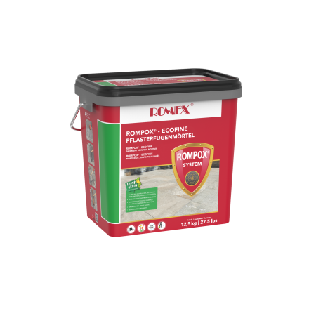 Nisip pe baza de rasina pentru chituit pavele zone private - Rompox® EcoFine 12.5kg - culoare ANTRACIT - mortar rostuit pavaj pe baza de rasini
