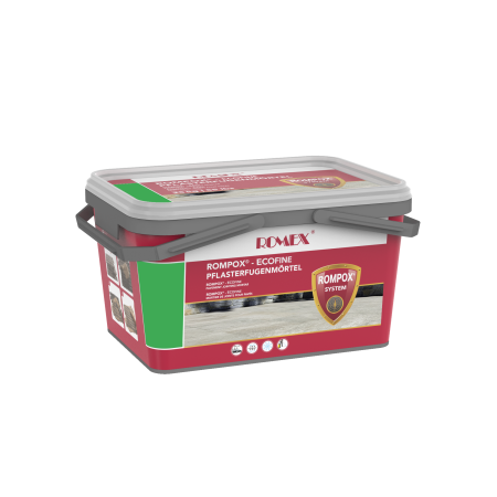 Nisip pe baza de rasina pentru chituit pavele zone private - Rompox® EcoFine 25kg - culoare GRI- mortar rostuit pavaj pe baza de rasini