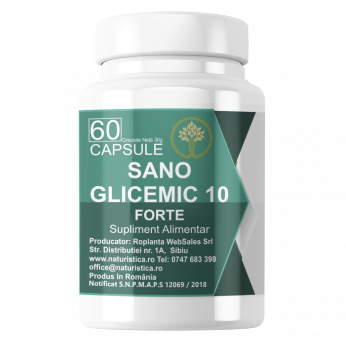 Supliment Alimentar Sanoglicemic Forte Roplanta WebSales, 60 Capsule [1]
