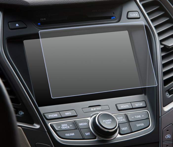 Folie de Protectie pentru Display Navigatie 7.0 inch Hyundai Grand Santa Fe 2015+ - HD-Premium  [1]