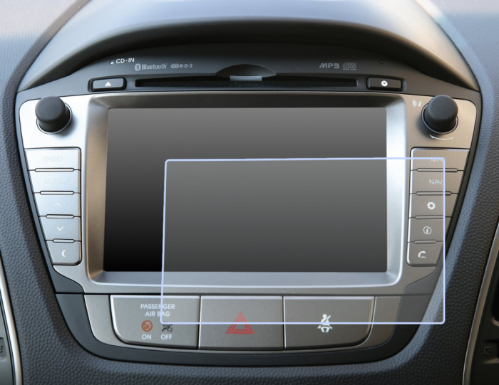 Folie de Protectie pentru Display Navigatie 7.0 inch Hyundai IX35 2014+ - HD-Premium  [1]