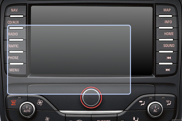 Folie de Protectie pentru Display Navigatie 7 inch Ford Mondeo 2014+ - HD-Premium  [1]