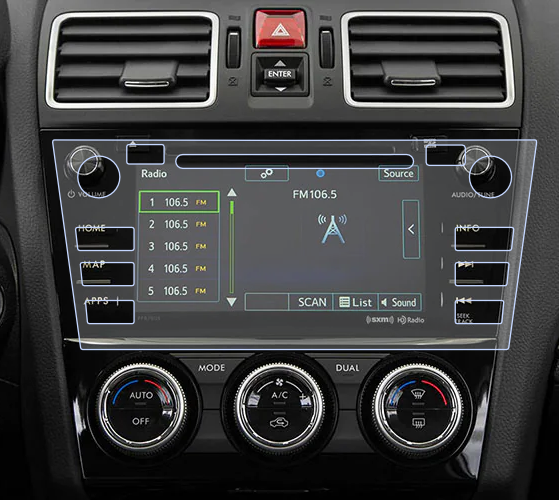 Folie de Protectie pentru Display Navigatie 7 inch Subaru Forester 2017+ - HD-Premium  [1]