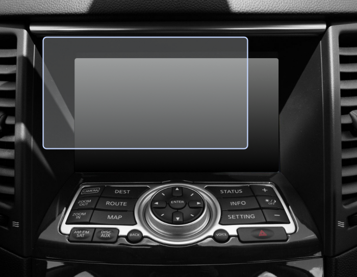 Folie de Protectie pentru Display Navigatie 8.0 inch Infiniti FX35 2010+ - HD-Premium  [1]